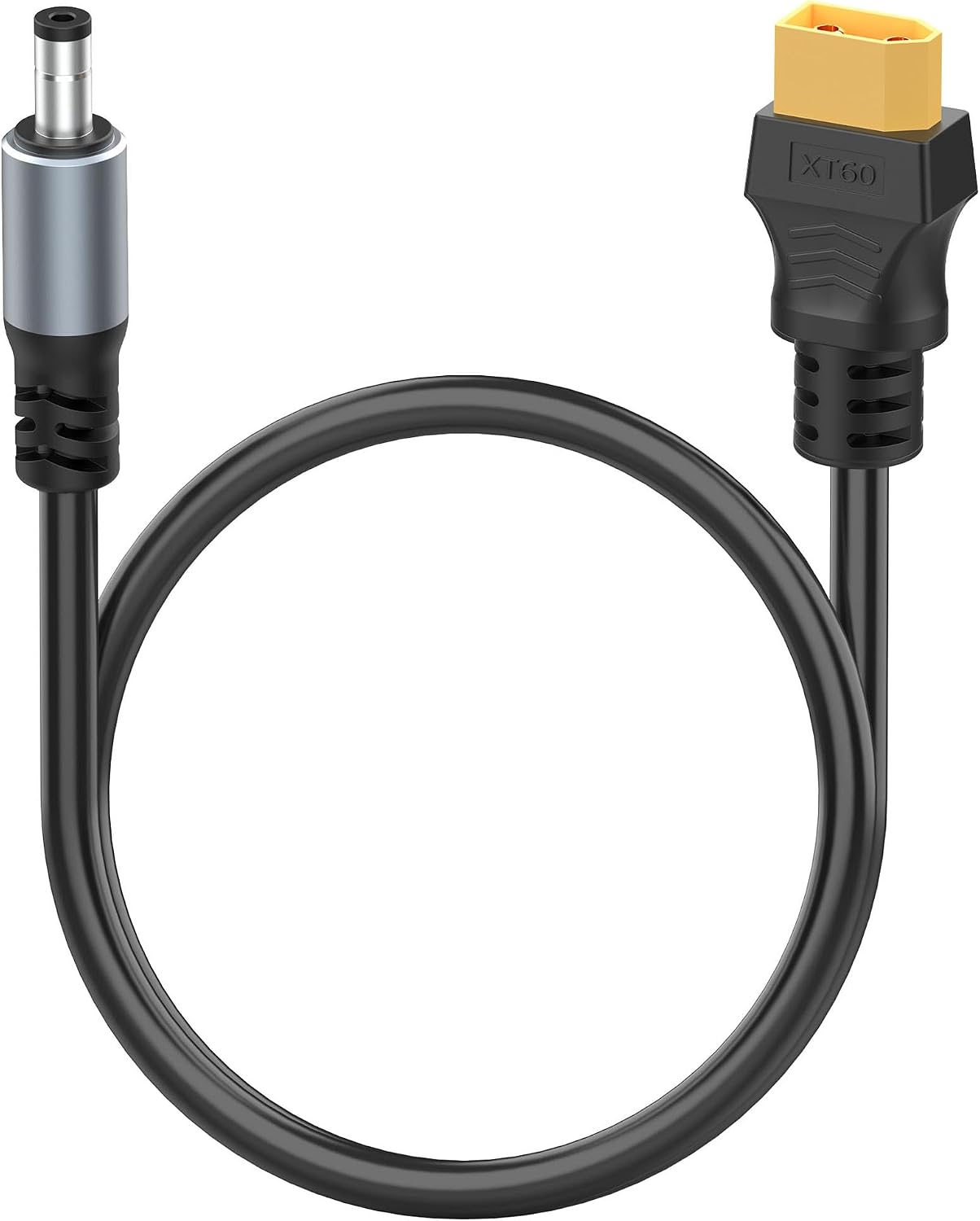Magiclifee 1.6FT XT60 DC5521 XT60 5.5mm 2.1mm (0.5M) Male to Power Cable, to DC x Male Adapter Cord for FPV Goggles