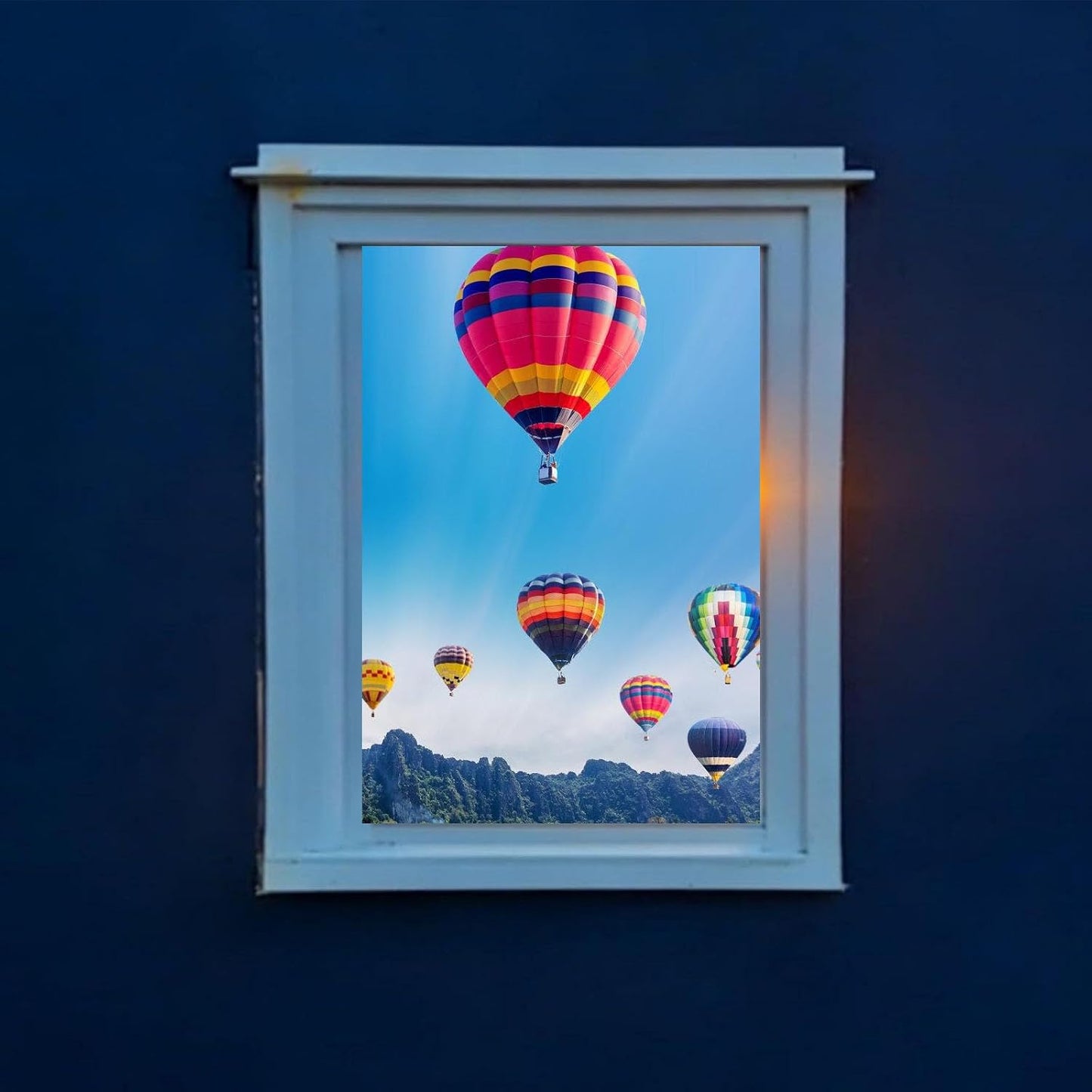 Ldqwztv (deep-Blue-1) Creative Window Photograph Props, Take The World in A-Frame, Travel Photos Viewfinder Frame