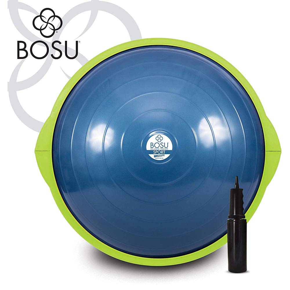 Bosu 72-15850 Home Gym Equipment The Original Balance Trainer 22in Diameter, Blue and Green