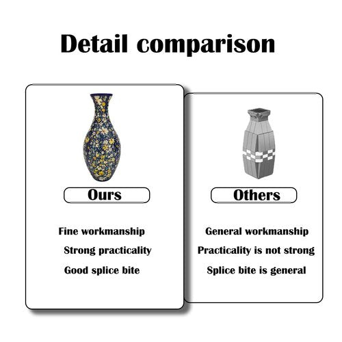 3D Puzzle Vase Unique Flower Vase for Adults Made by 160 Curved Plastic Puzzle Pieces, Vases for Flower Home and Office Decor
