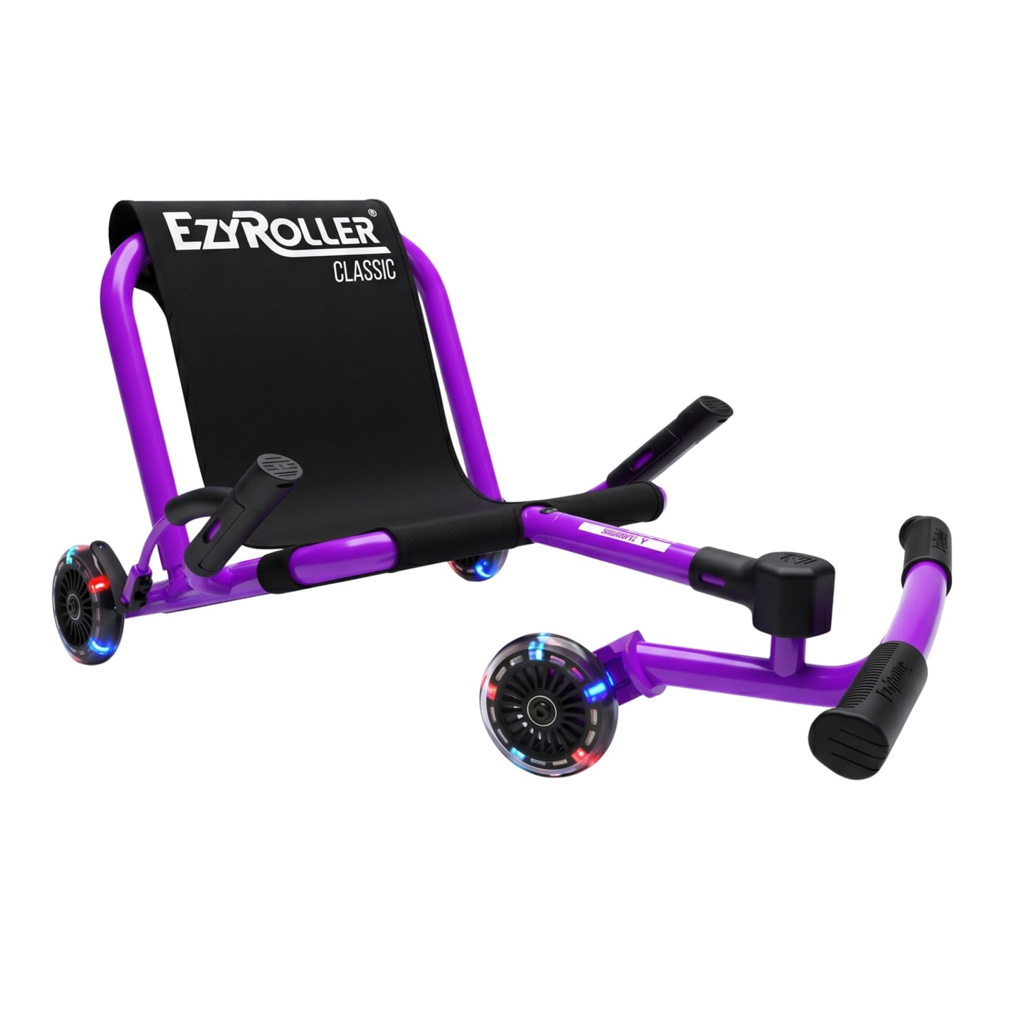 EzyRoller Classic with LED Wheels Ride On Toy for Kids, Ages 3-12, Up to 154 lbs - Purple