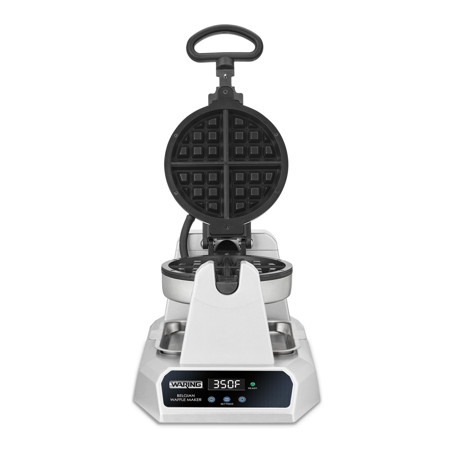 Waring Commercial Belgian Waffle Maker, 25 Waffles per Hour, Automatic Countdown Timer,Rotary Feature for Even Baking, Triple-Coated Nonstick Plates, NSF Certified, WW185X