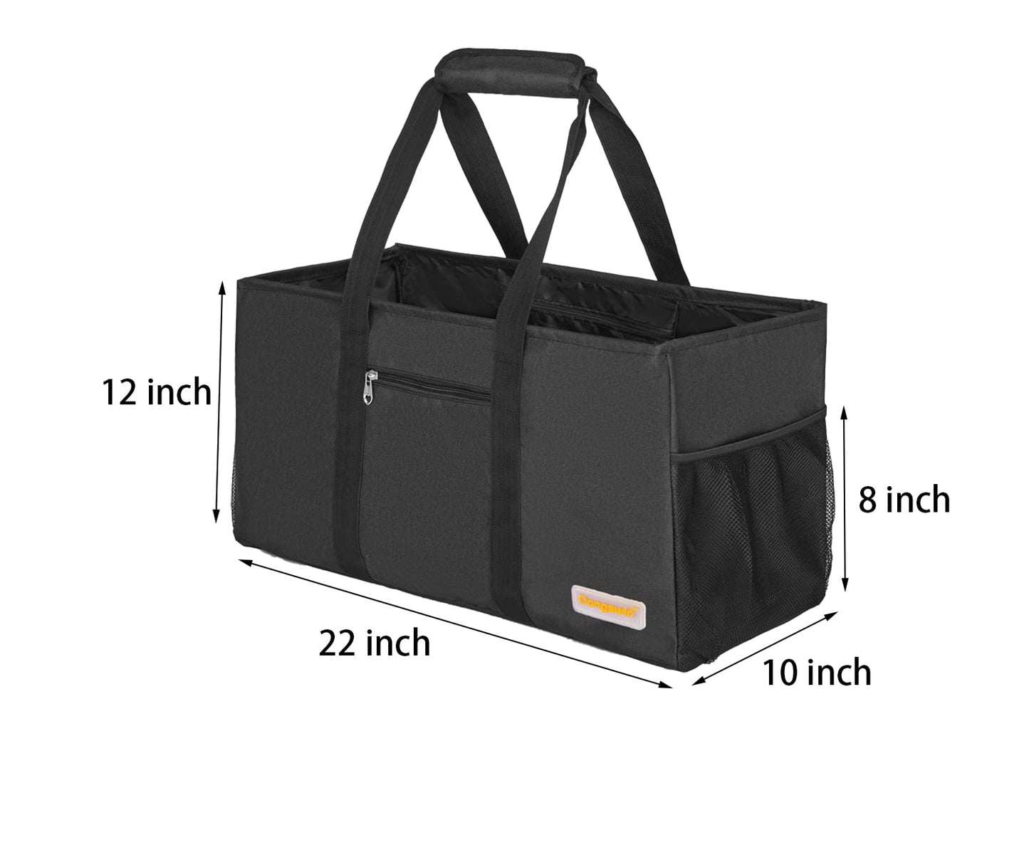Dongawin Extra Large Utility Tote Bag, Waterproof Beach & Picnic Bag, Foldable & Reusable Storage