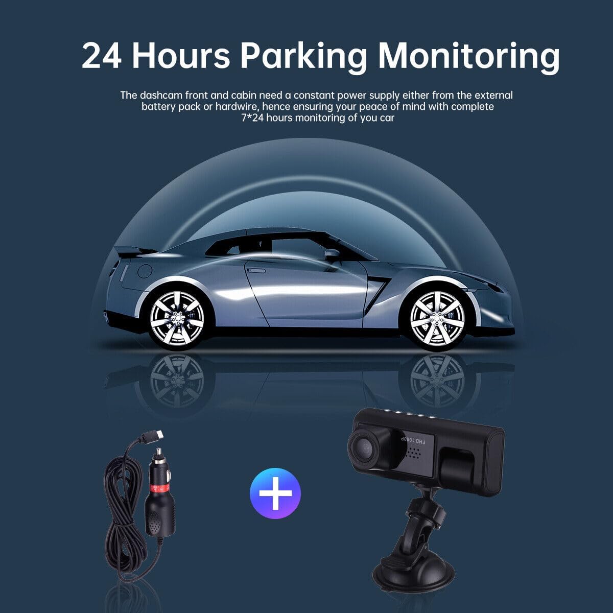 Ruitutedianzi Inside Vehicle Dash CamThree Way Camera DVRs Recorder Video Registrator Dashcam Camcorder