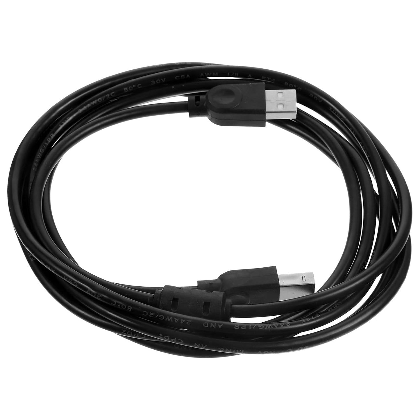 3M Printer USB Cable Black for Copier Scanner Fax Machine Replacement Computer Accessory Office Use