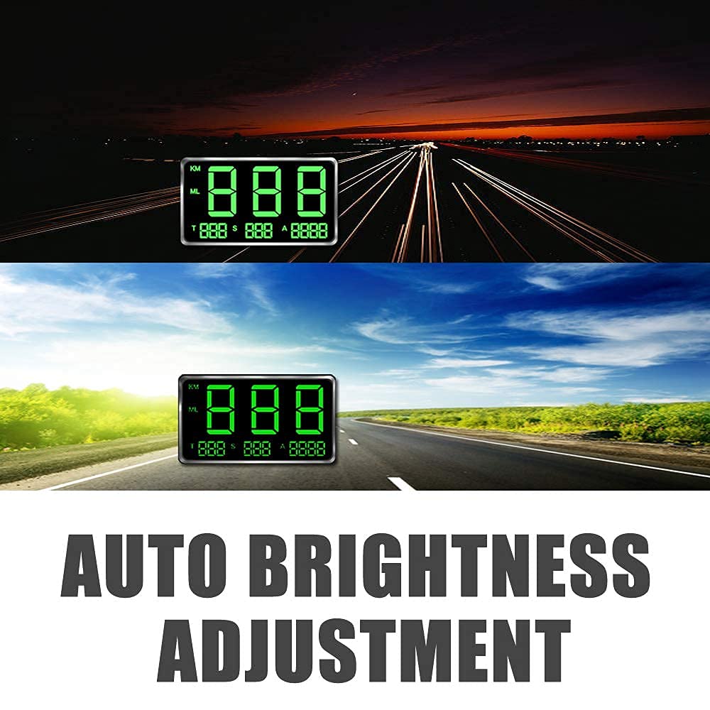 C60/C60S/C80/C90 (C80-1) KingNeed Original Universal GPS Head Up Display Speedometer Odometer Car Digital Speed Display