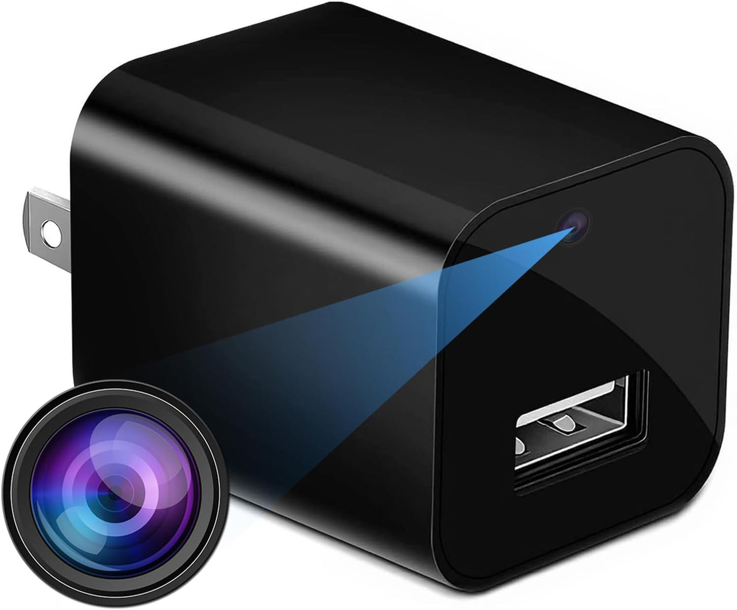 ZOGGCOX 1080P Hidden Camera WiFi USB Charger Camera Spy Cam - Nanny Cam with Night Vision & Motion Detection, Wireless