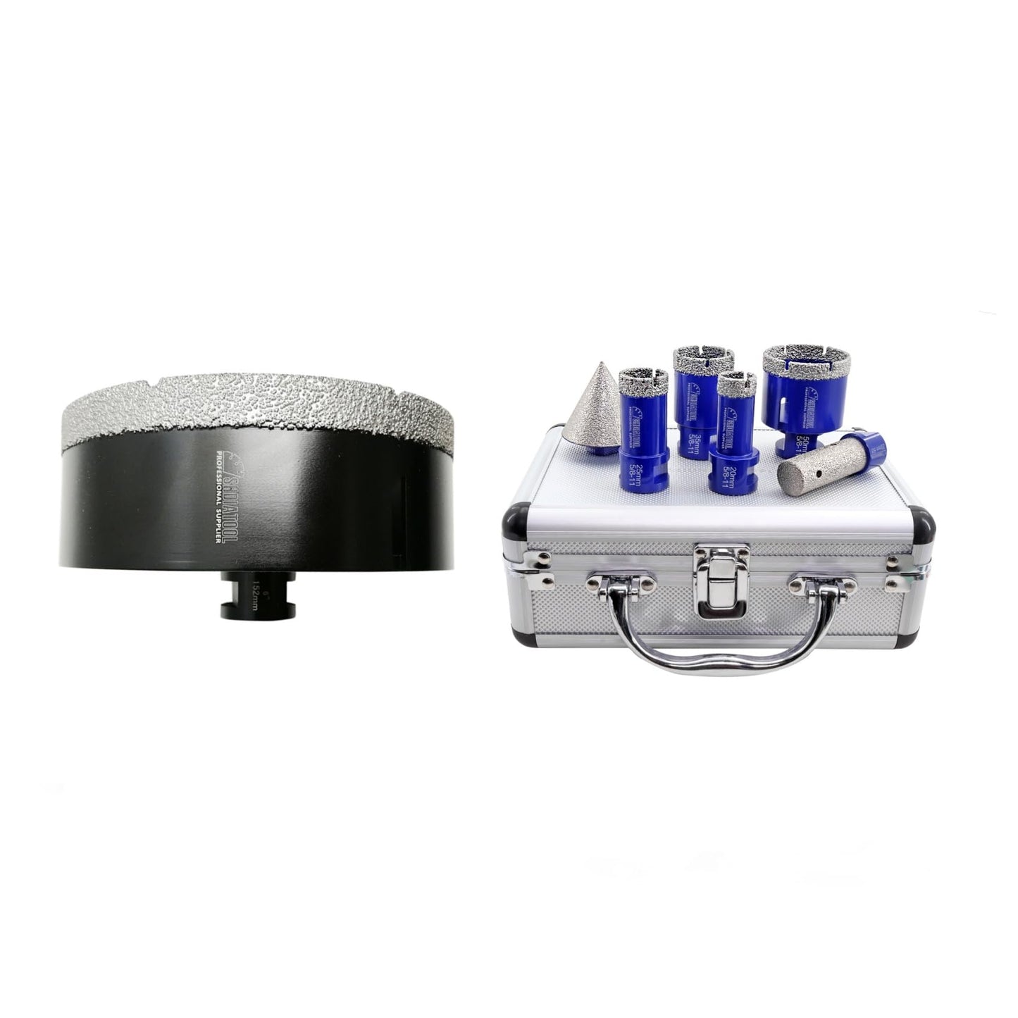 SHDIATOOL Diamond Core Drilling Bits Set for Porcelain Hole Saw Cutter for Tile Marble Ceramic Granite Kit