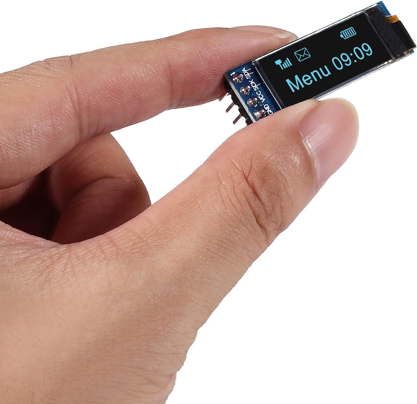 DWEII 10 I2C 0.91 Inch I2C I2C 3.3V~5V 4PINS ESP32 ESP8266 STM32 Pieces Display Module OLED Display Module OLED Screen