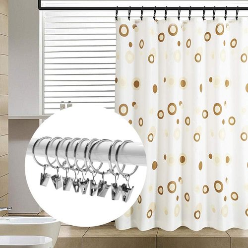 JANYUN Heavy-Duty Metal Curtain Clips - 120 Pack for Photos & Home Decor | Silver Finish