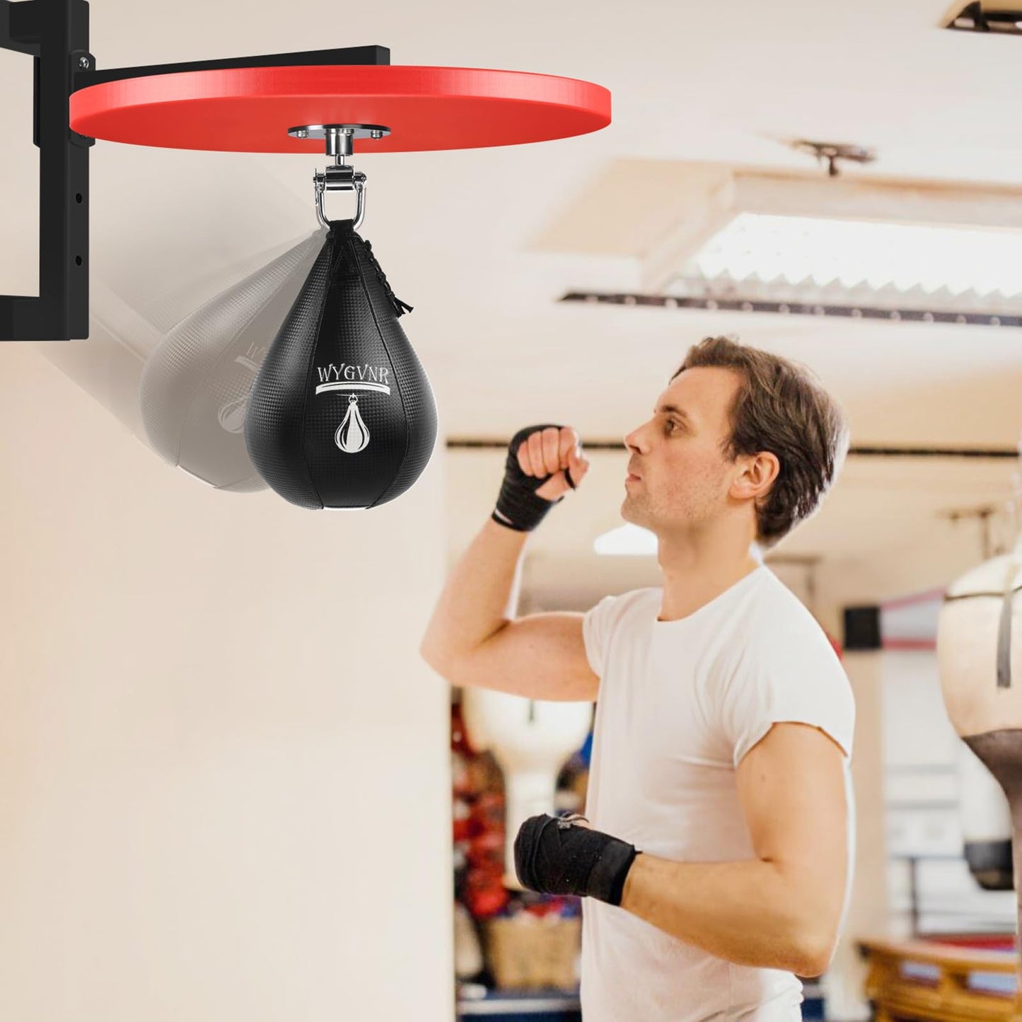 Speed Bag Platform, Boxing Speed Bag, with Speed Punching Bag Swivel for Workout, Punching, Training, Boxing, Exercise