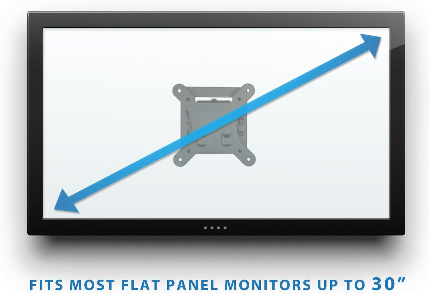 Mount-It! 13-32 Inch 33 Lbs Small TV Monitor Wall Mount | Quick Release | Fits LCD/LED Screen | Max | Slim Tilting