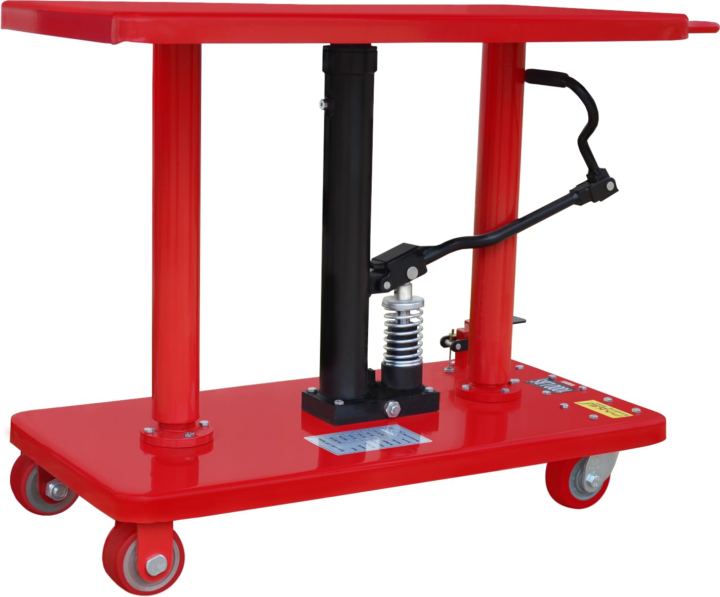 PAKE Low Profile Post Lift Table, 1000 Lb. Cap., 36x18 Platform, 30 to 48 Lift Range