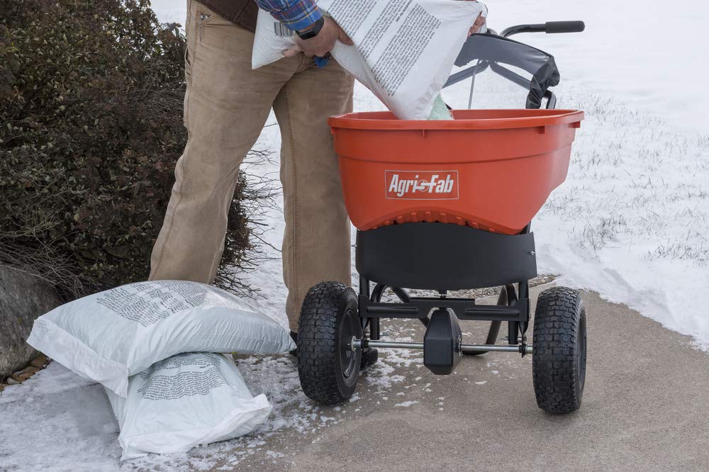 Agri-Fab 45-0548 130 lb. Commercial Push Spreader, Orange/Black