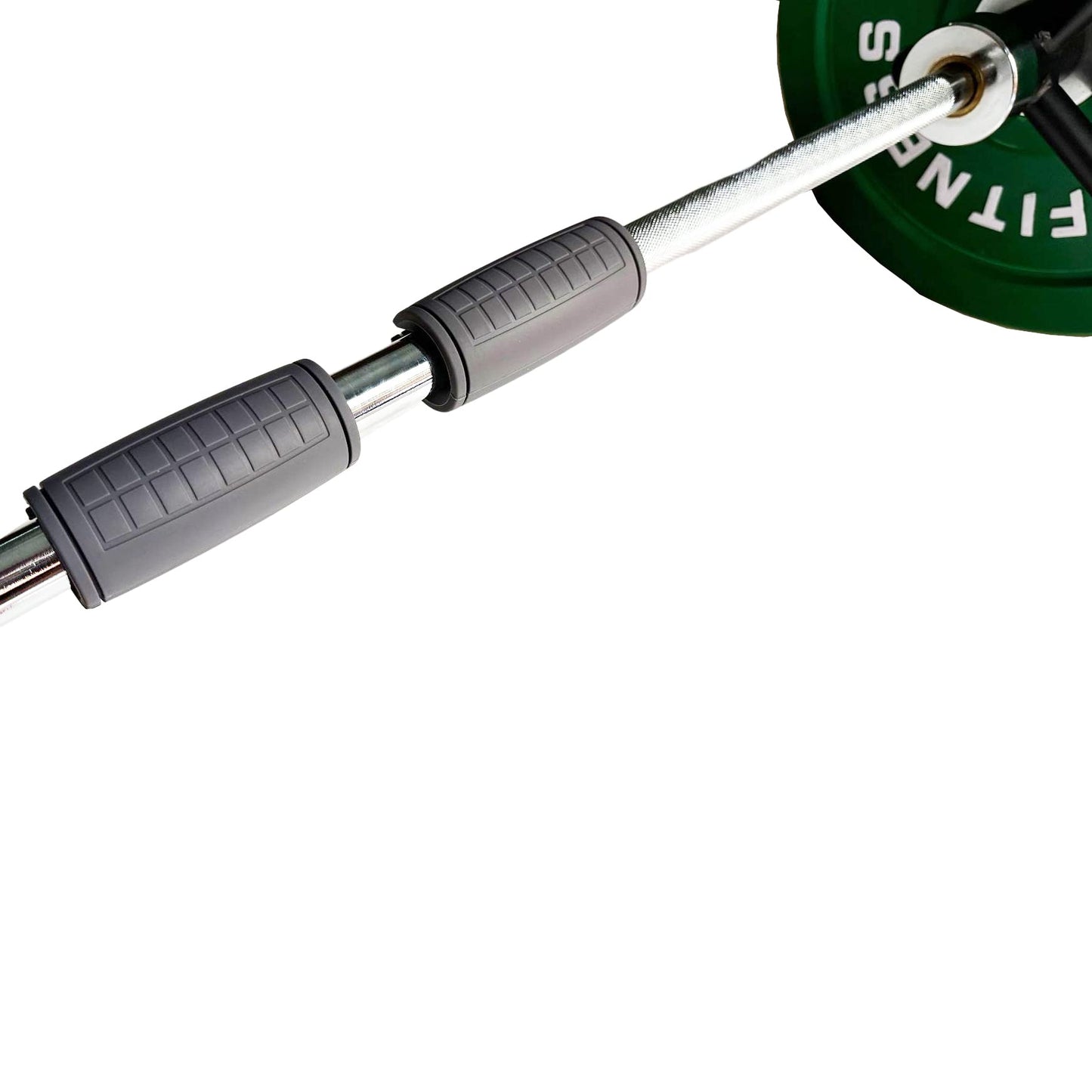 yuhqc Weight Bar Grips Fit Standard Barbell, Dumbell Handles, Thick Bar Training Adapter for Weightlifting & Cable Attachments Fitness Training Rope Grips for Body Arm Forearm Builder Strength(Gray)