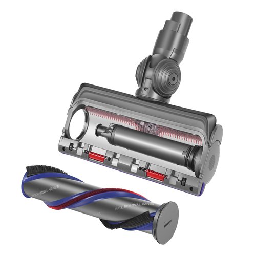 FUNTECK Brush Roller with End Cap for Dyson V11 Torque, V11 Animal+, V11 Absolute and V15 Detect, High Torque Brush Bar with 3-Prong Replacing Part Number 971655-01 and 970135-01