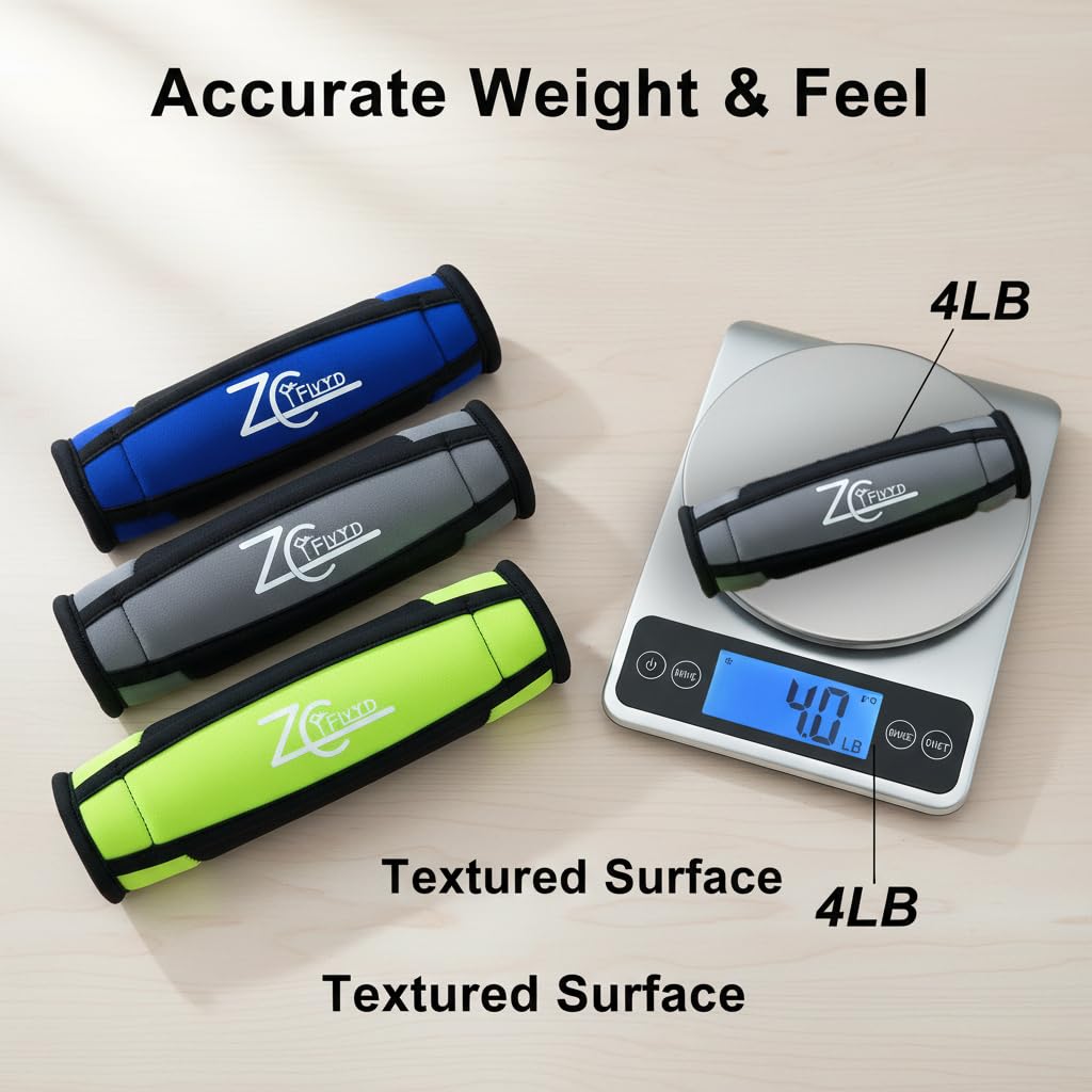 ZC FLYYD Soft Dumbbell Hand Weight (1Set=4lbs*2Gray)