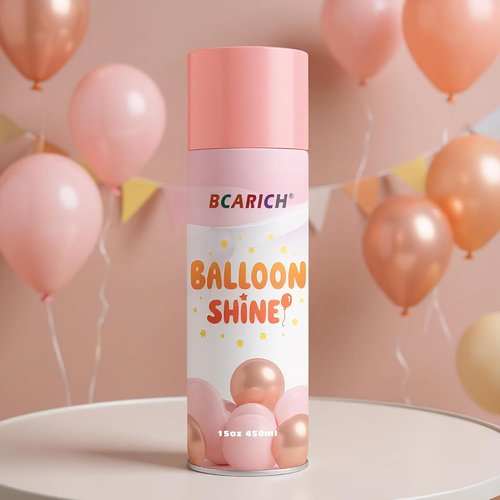 Balloon Shine Spray - 15oz High Shine Formula for Long-Lasting Latex & Foil Balloons | Waterproof & Instant Gloss
