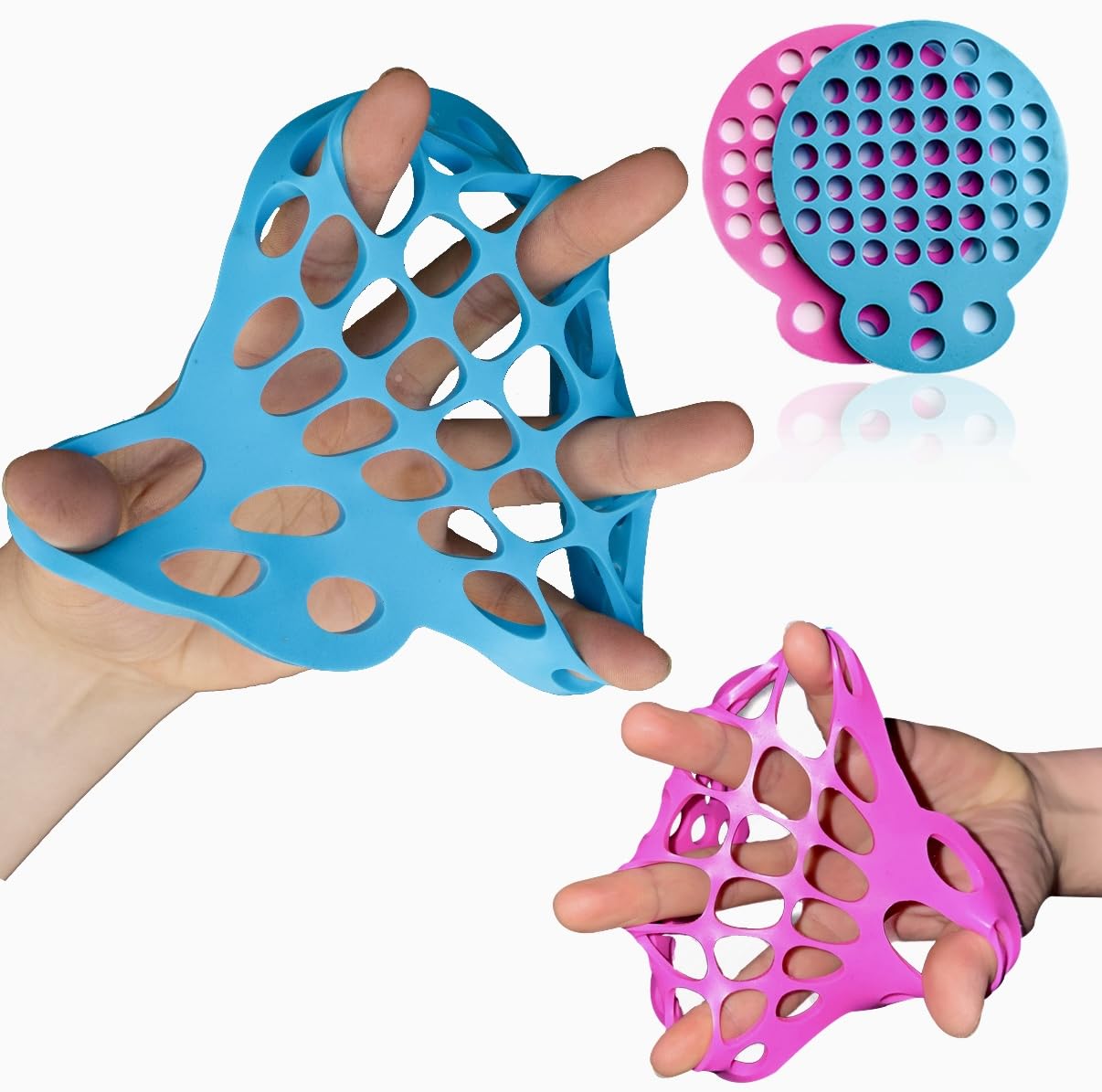 Finger Stretcher Hand Therapy Equipment (2-Pack) Finger Extension Exerciser for Grip Strength and Physical Therapy | Hand Exercise Web with Various Resistance Levels