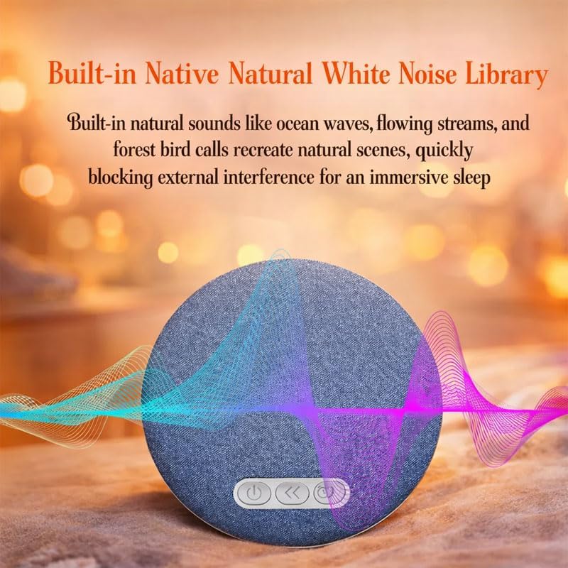 Generic 2026 Upgraded Ultra-Thin Bluetooth Pillow Speaker, Flat Under Pillow Speakers with White Noise Timer, Wireless