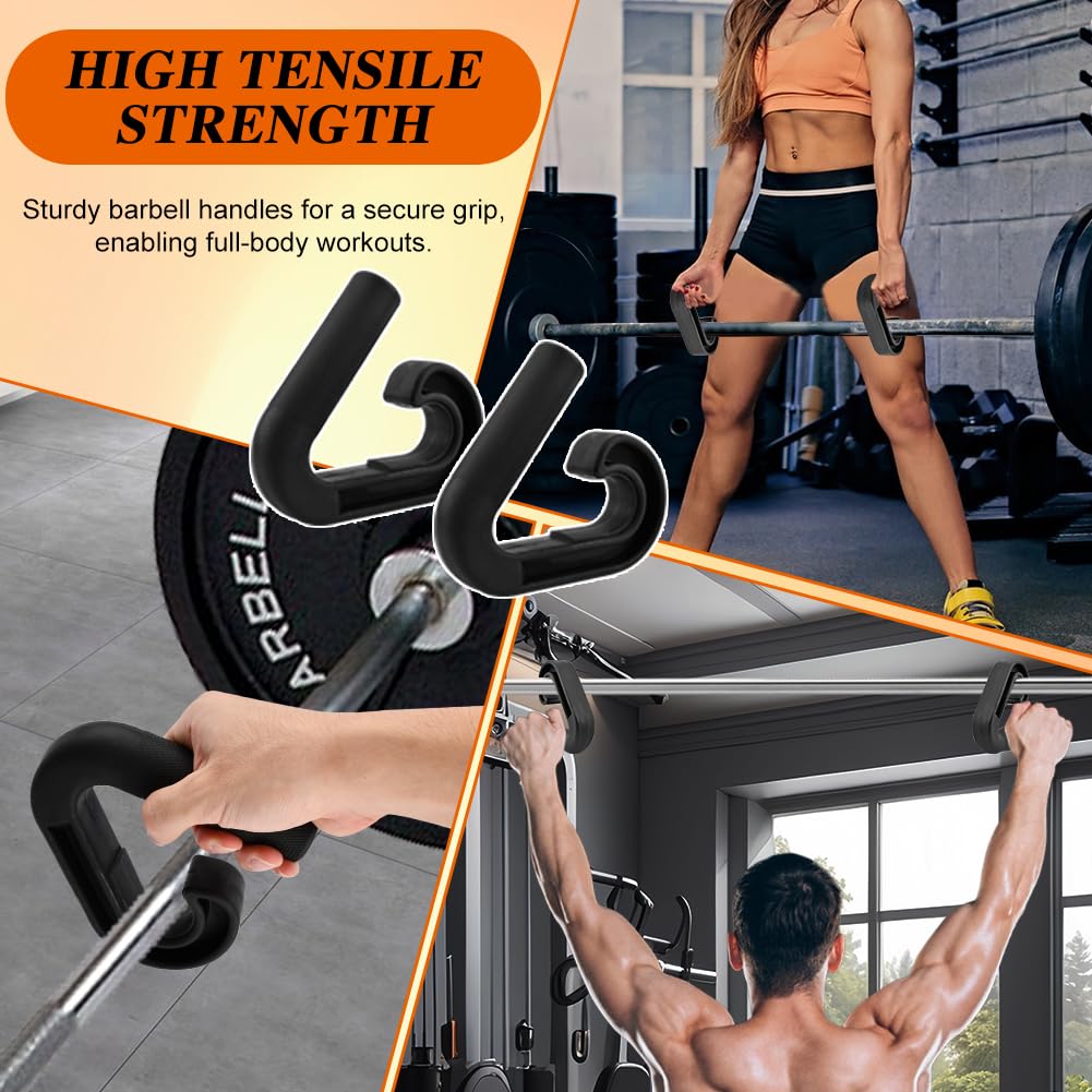 Neutral Grip Pull Up Handles, 45/90 degree Heavy Duty Angled Barbell Grips & Pull Up Bar Grips for Relieve Wrist Stress Ergonomic Hooks for Fits Pull Up Bar Grips & Barbells
