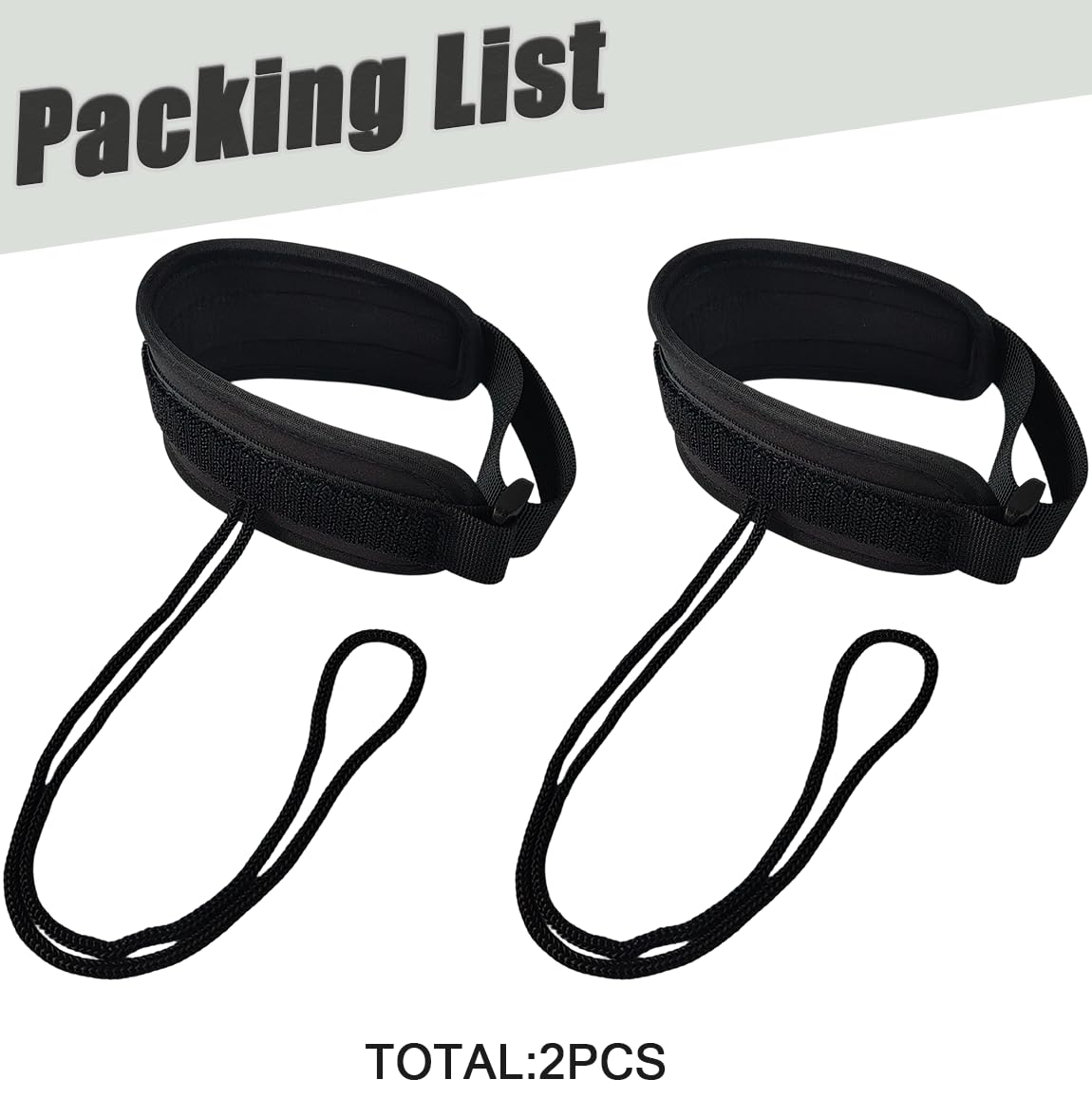 nsgglecher 1Pair Fin Savers, Swim Fin Tethers, Swim Fin Leashes, Ankle Cuff, No Lost Swim Fins While Bodysurfing or Bodyboarding, Suitable for Man and Women