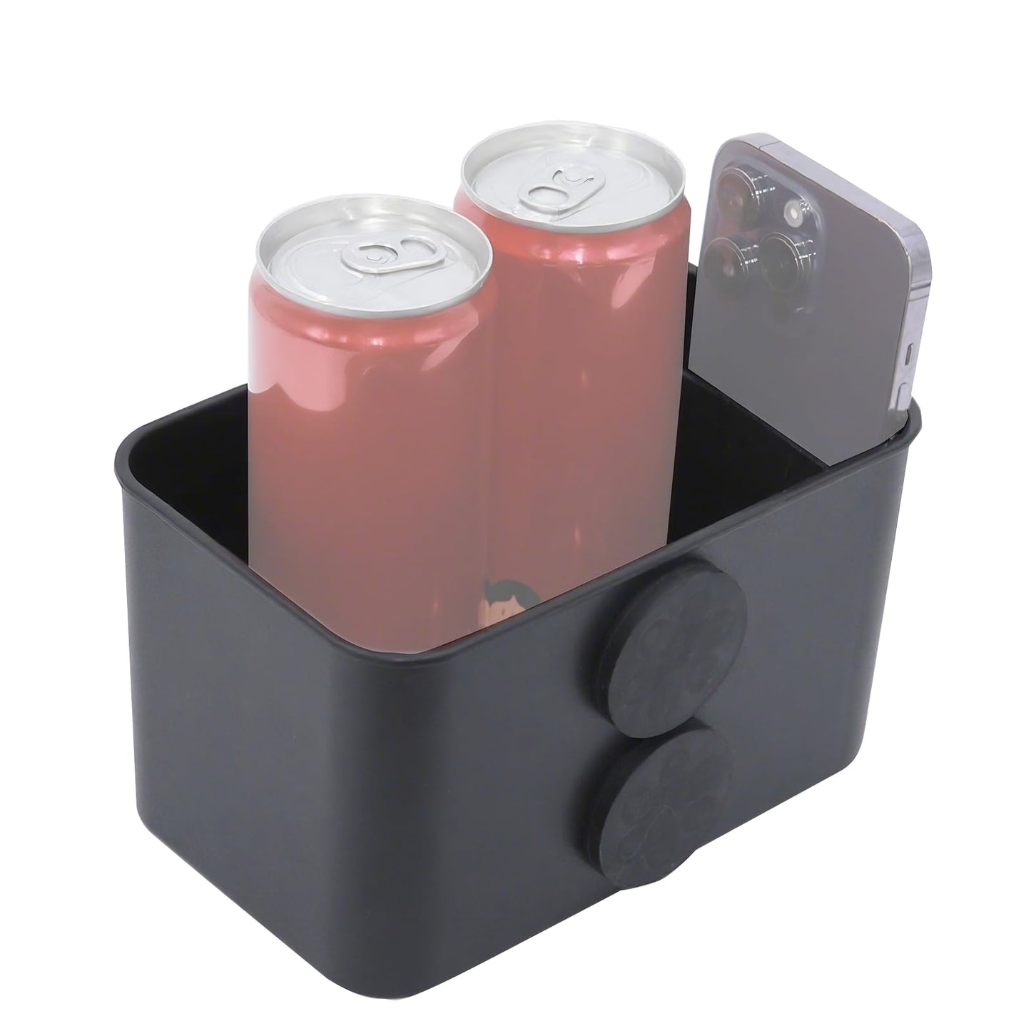 XYNOXRIDE Magnetic Storage Box for Metal Surfaces, Magnetic Cup Holder Magnet Organizer Holder Holds Phones Glasses Keys Tissues, Fits Golf Carts, Forklifts, Tractors, School Bus
