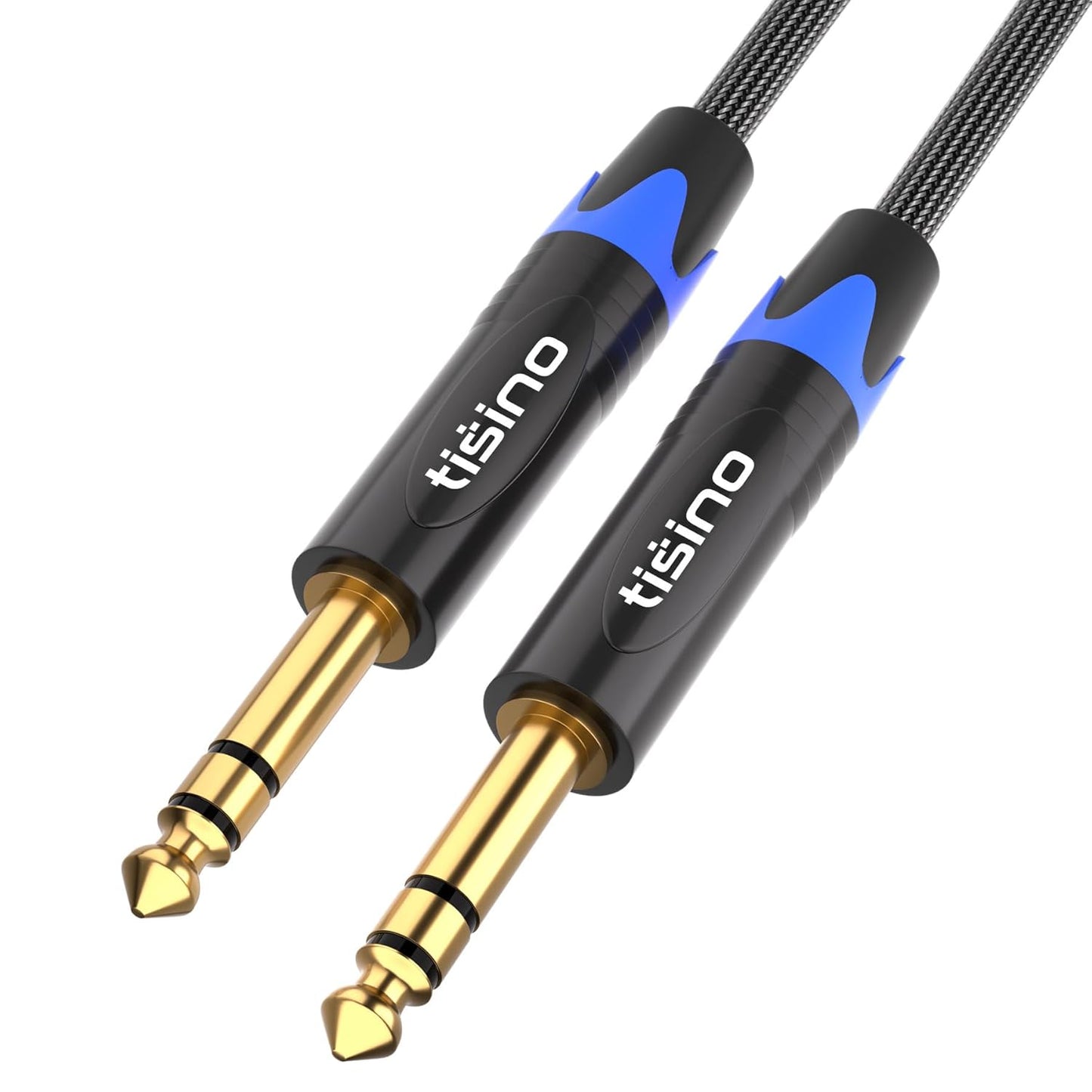 1/4 inch inch 1/4 3 Tisino TRS Cable, Quarter TRS Balanced Stereo Audio Cable Male to Male Pro Interconnect Cable