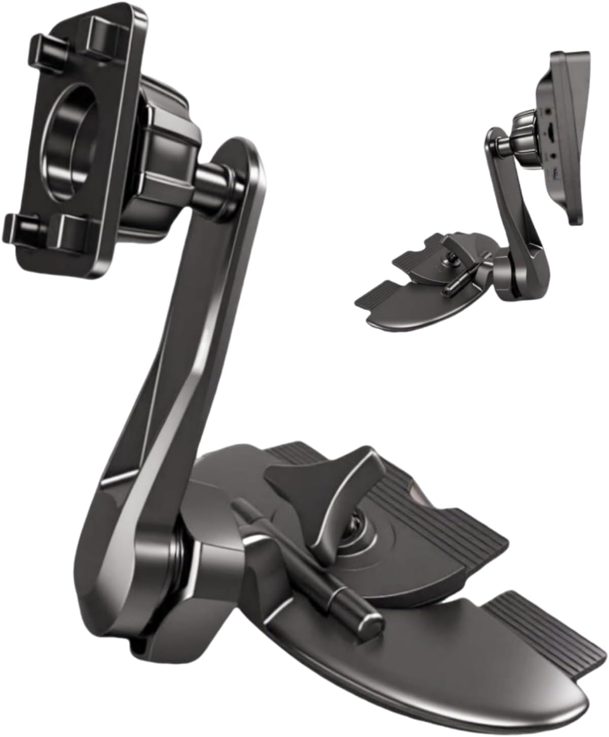 Epronic 360 7" 9" 10.26" Extended Arm CD Slot Mount for CarPlay Screen Adjustable Rotating Universal Head Compatible