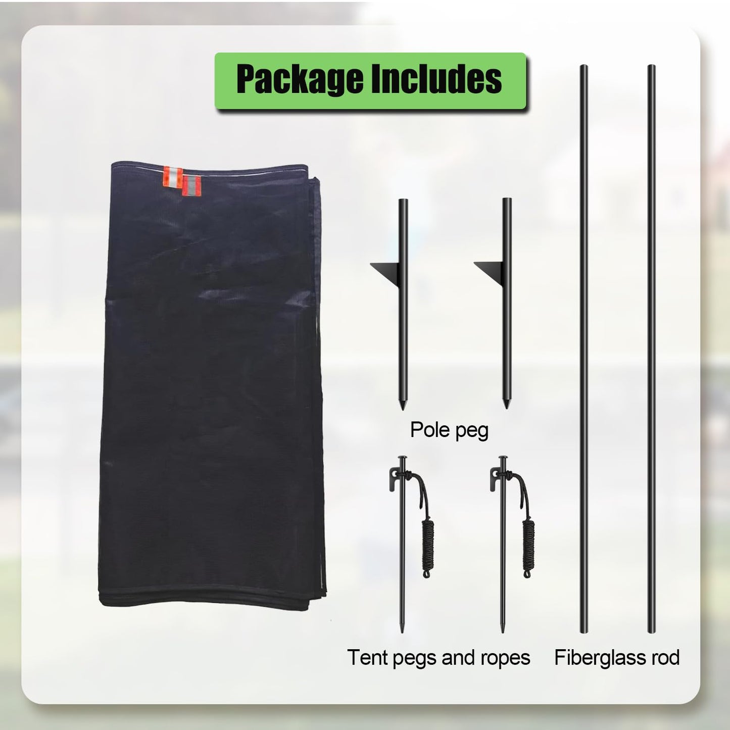 Driveway Net for Kids Safety - LUTICO 28’ Wide 40" Tall Driveway Guard with High Visibility Reflective Tape, Driveway Net to Stop Basketballs from Rolling into Street, Easy to Install（Ebony）