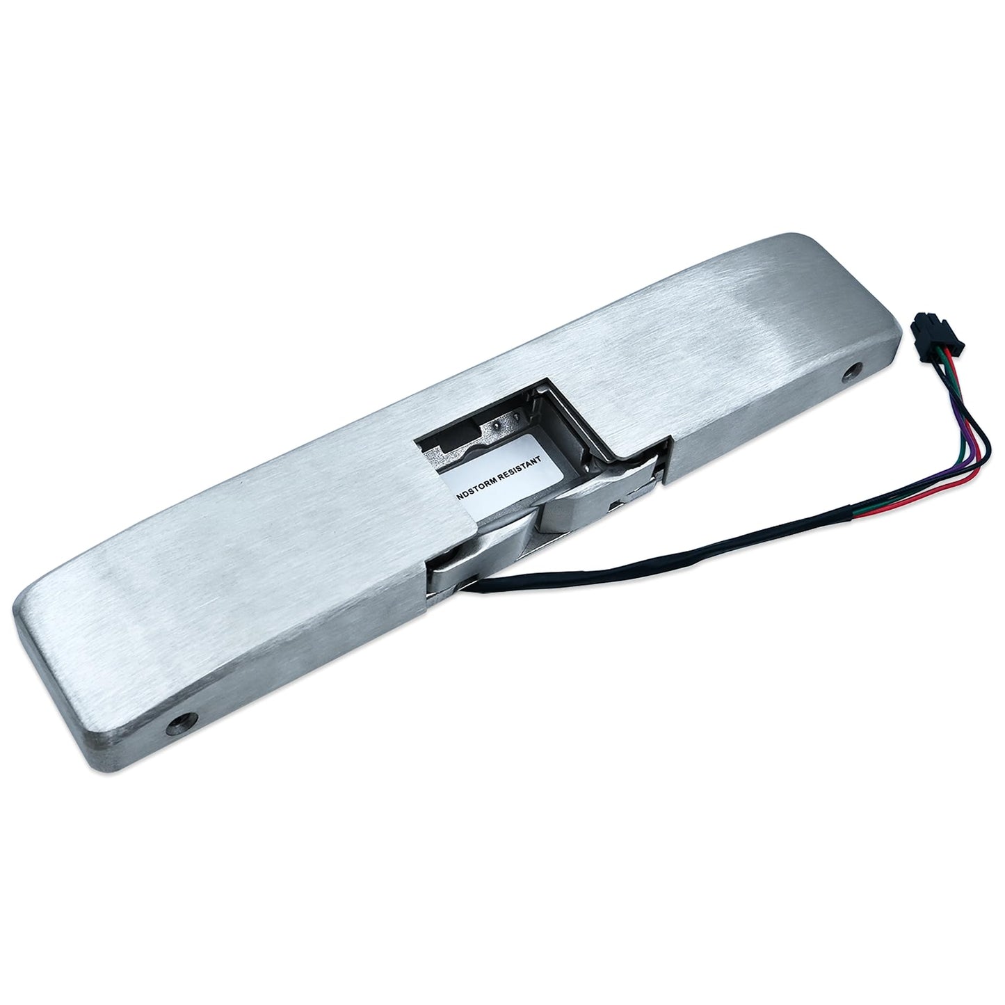 9600 Electric Door Strike – Windstorm Resistant Surface Mounted Lock, Satin Stainless Steel, 12/24VDC, Compatible with HES 9600, 9600-630