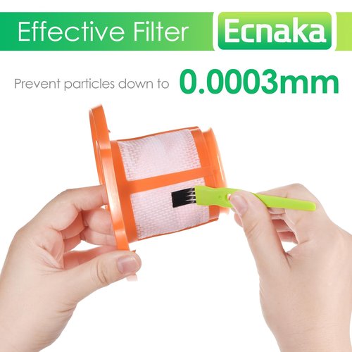 4 Pack HHVKF10 Dust-buster Filter Replacement Compatible with BLACK And DECKER Handheld Vacuum Filter Washable Fit for Models HHVK HHVK320J HHVK320J10 HHVK320JZ01 HHVK515J HHVK515JP HHVK515JP07