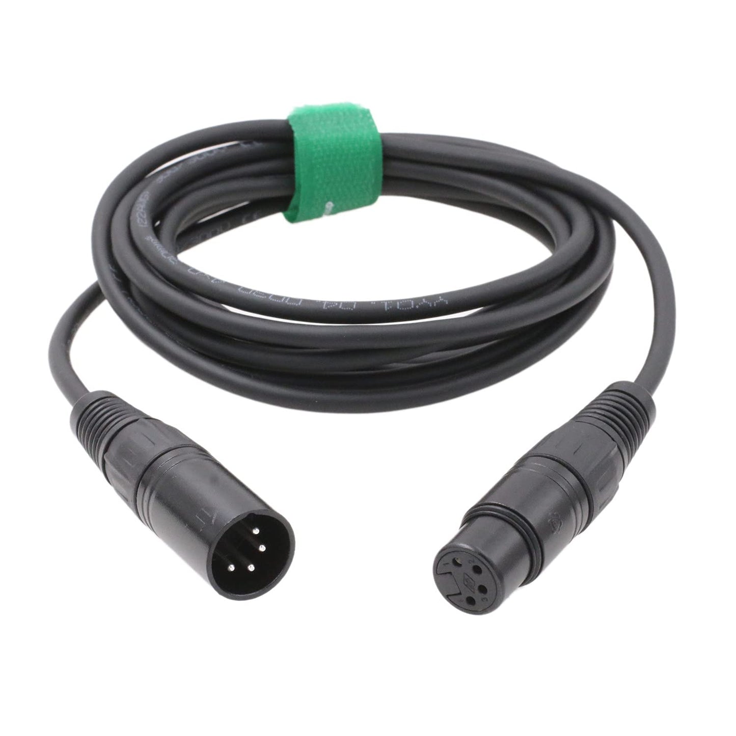 HangTon 4 3 XLR Pin Camera Monitor Recorder Mixer Power Supply Extension Cable Male to Female Meters for Block Battery