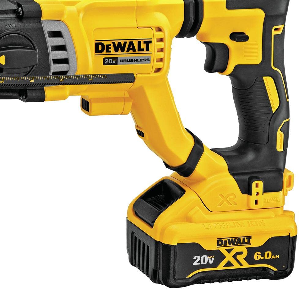 DEWALT 20V MAX Rotary Hammer, SDS Plus Kit, 1-1/8-Inch, Cordless (DCH263R2)