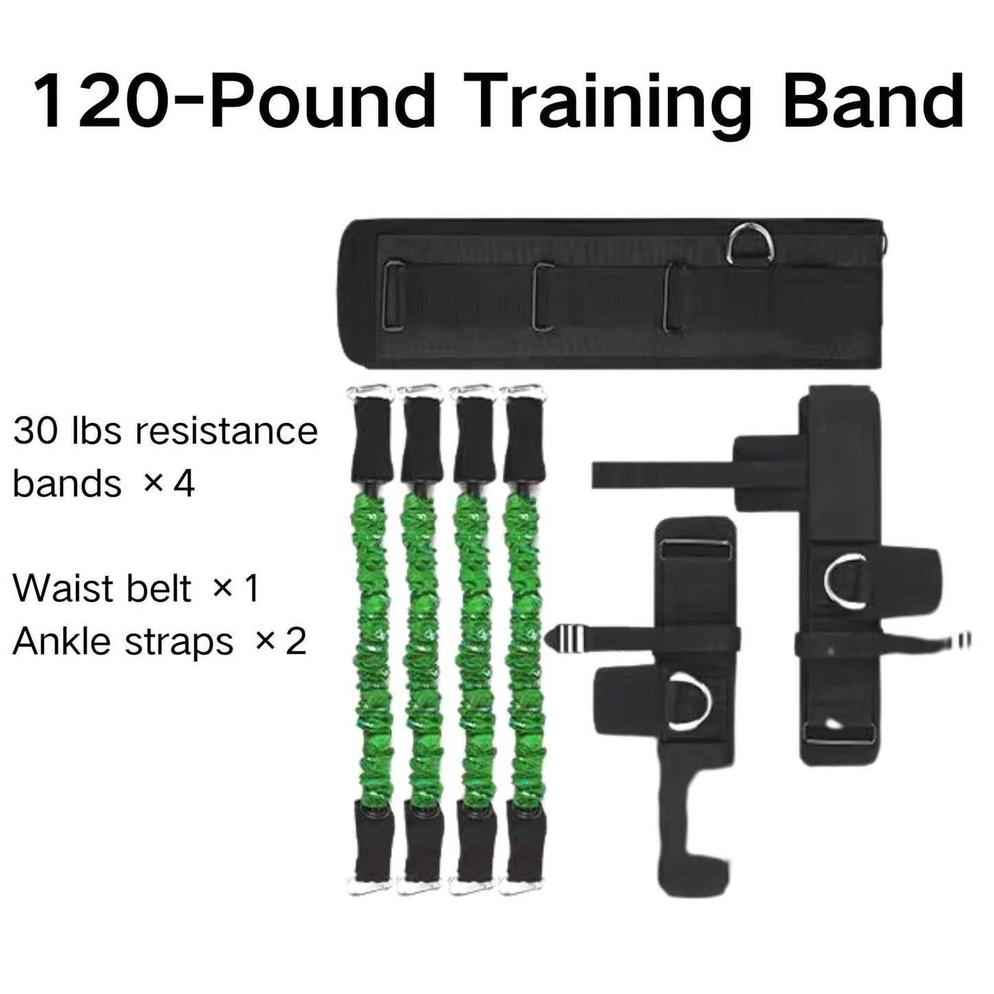 Vertical Jump Trainer, Ankle Resistance Bands Set Workout Equipment for Leaping Fitness Basketball Volleyball Football Tennis Jumping Strength Training Equipment
