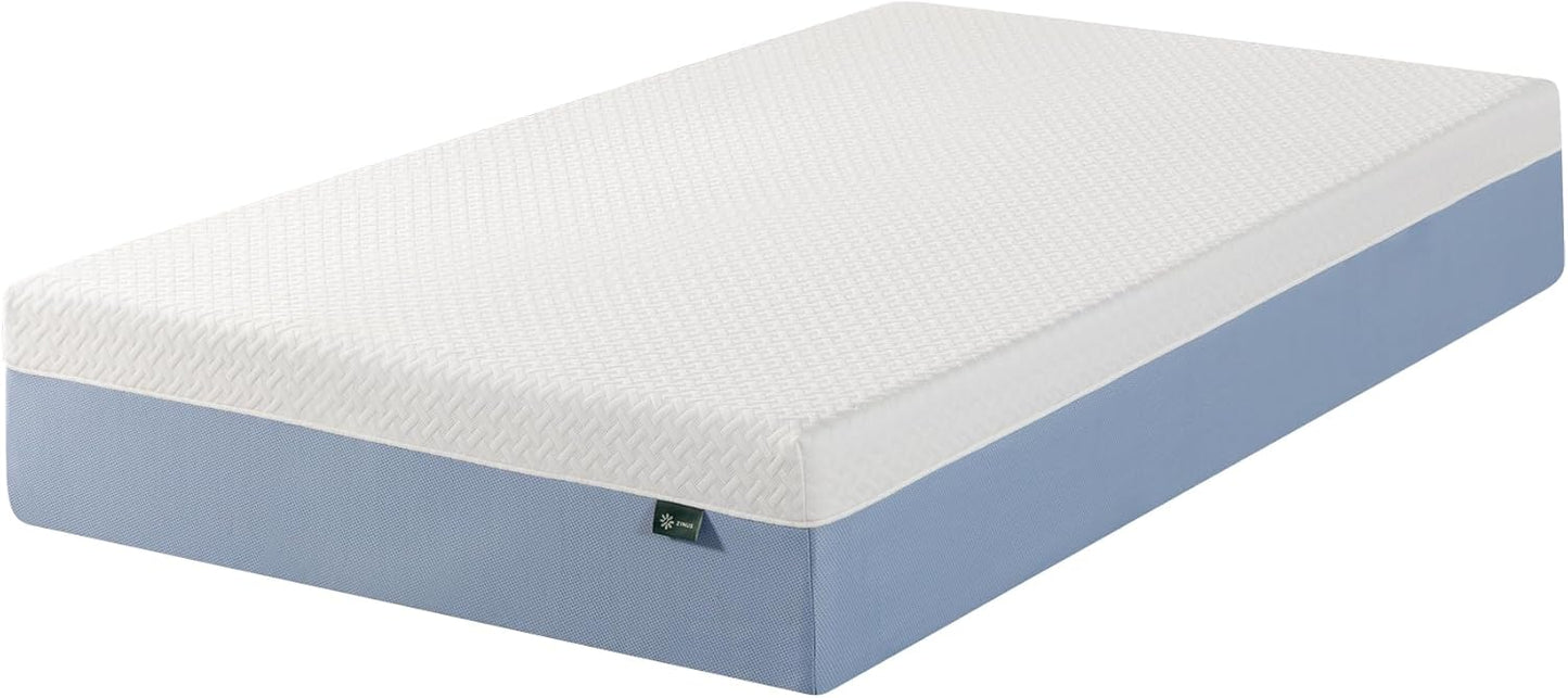 Zinus 12 Inch Twin Memory Foam Mattress - Cooling Essential, Fiberglass Free, Medium Feel, Breathable Design