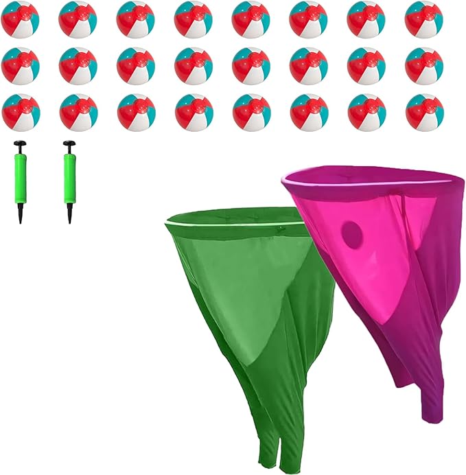Granny Pants Yard Game, Granny Pants Outdoor Game, YardGames for Adults, with Bouncy Balls and Pump, Field Day Games for Adults, for Birthdays, BBQs, Beach and Backyard Games