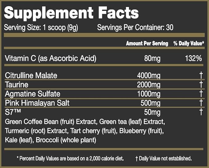 Crixus Pump Stimulant Free Nitric Oxide Pre-Workout Powder | Strength ??Performance | Great Taste for Men & Women (30 Servings, Blueberry Lemonade)