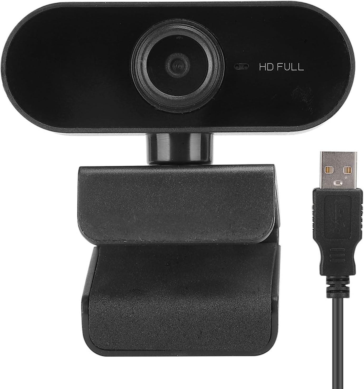 Funien 1080P HD USB Webcam Clear Picture Swingable Camera for Video Call, Compatible with WindowsMac for Online