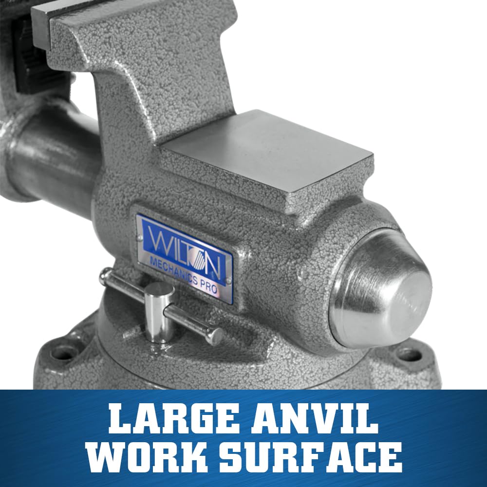 Wilton Mechanics Pro Bench Vise, 4-1/2" Jaw Width, 4" Jaw Opening, 3-1/2" Throat (Model 845M)