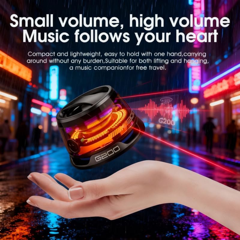 LENOLL G200 IPX4 Magnetic Bluetooth Speaker, Portable Mini Wireless Phone Speaker with Kickstand Function, Waterproof