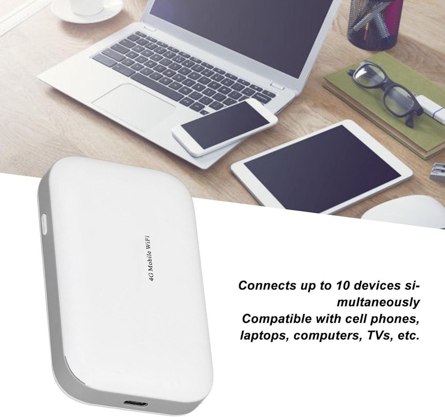 Yoidesu 10 3000mAh Mobile Hotspots, Portable Travel Router Supports Users at The Same Time, Large Battery, Pocket
