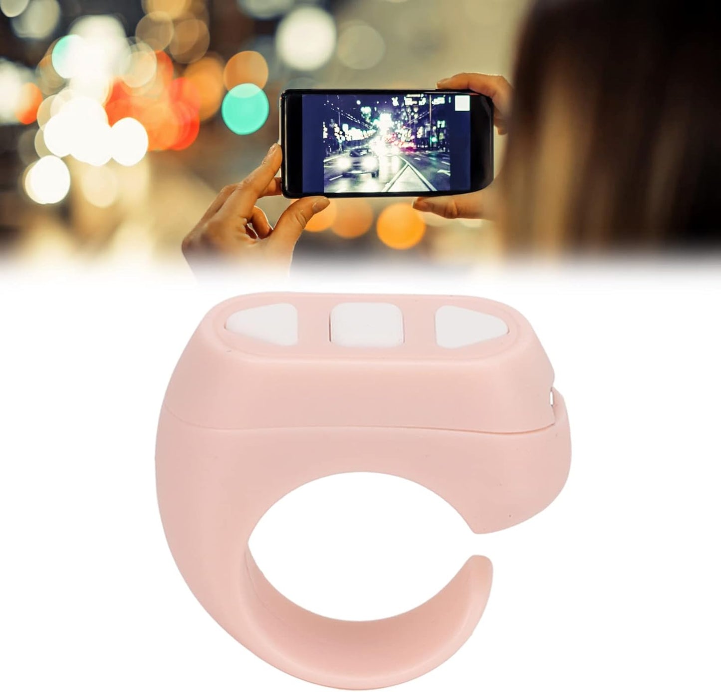 Zopsc Page Turner, Bluetooth Remote Control Page Turner TikTok Remote Scrolling Ring Clicker, Video Scrolling Ring