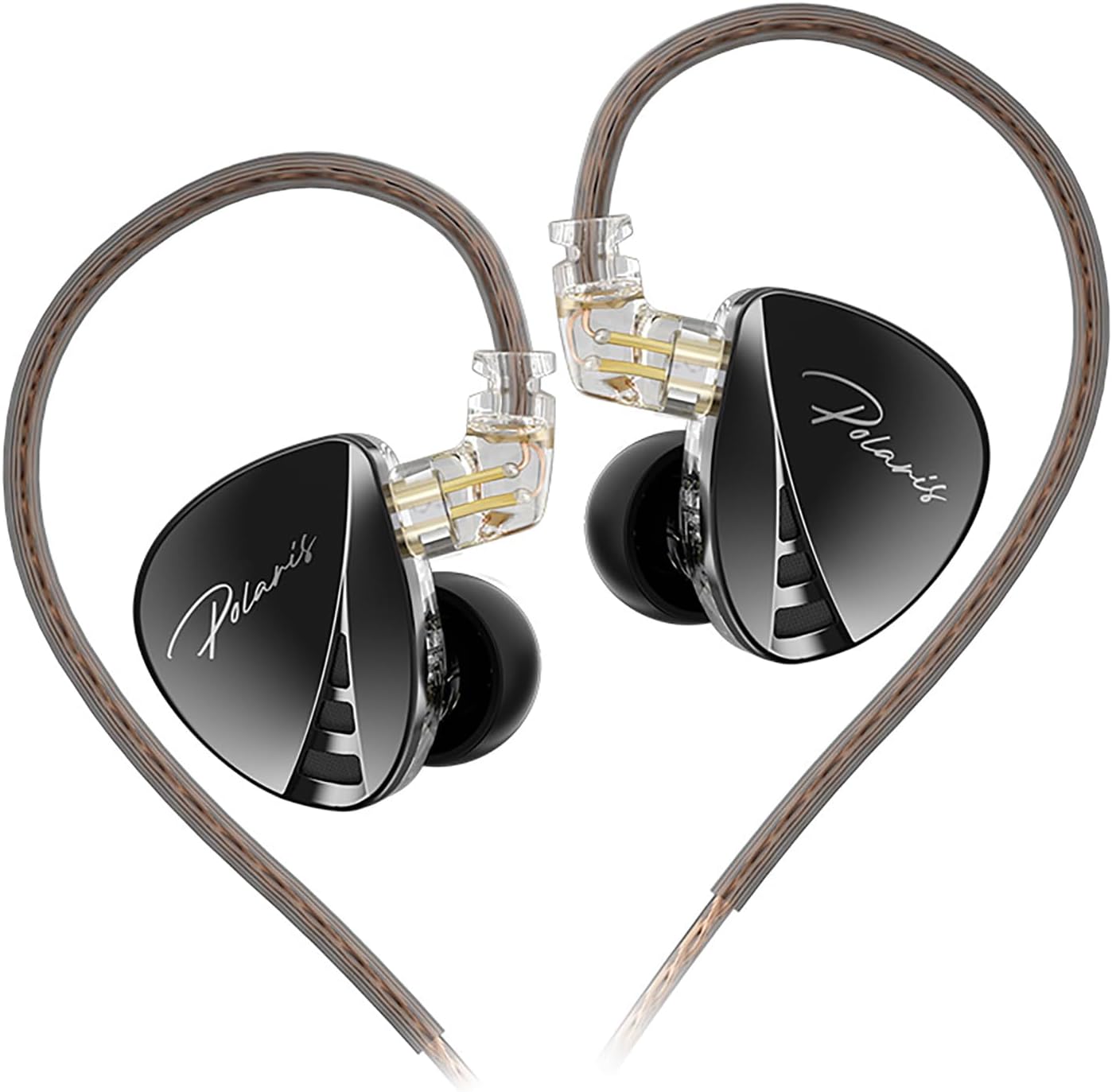 4 2pin CCA Polaris Tone Adjustable in Ear Monitor Headphones, High-Sensitivity Dual-Cavity Dynamic Driver IEM