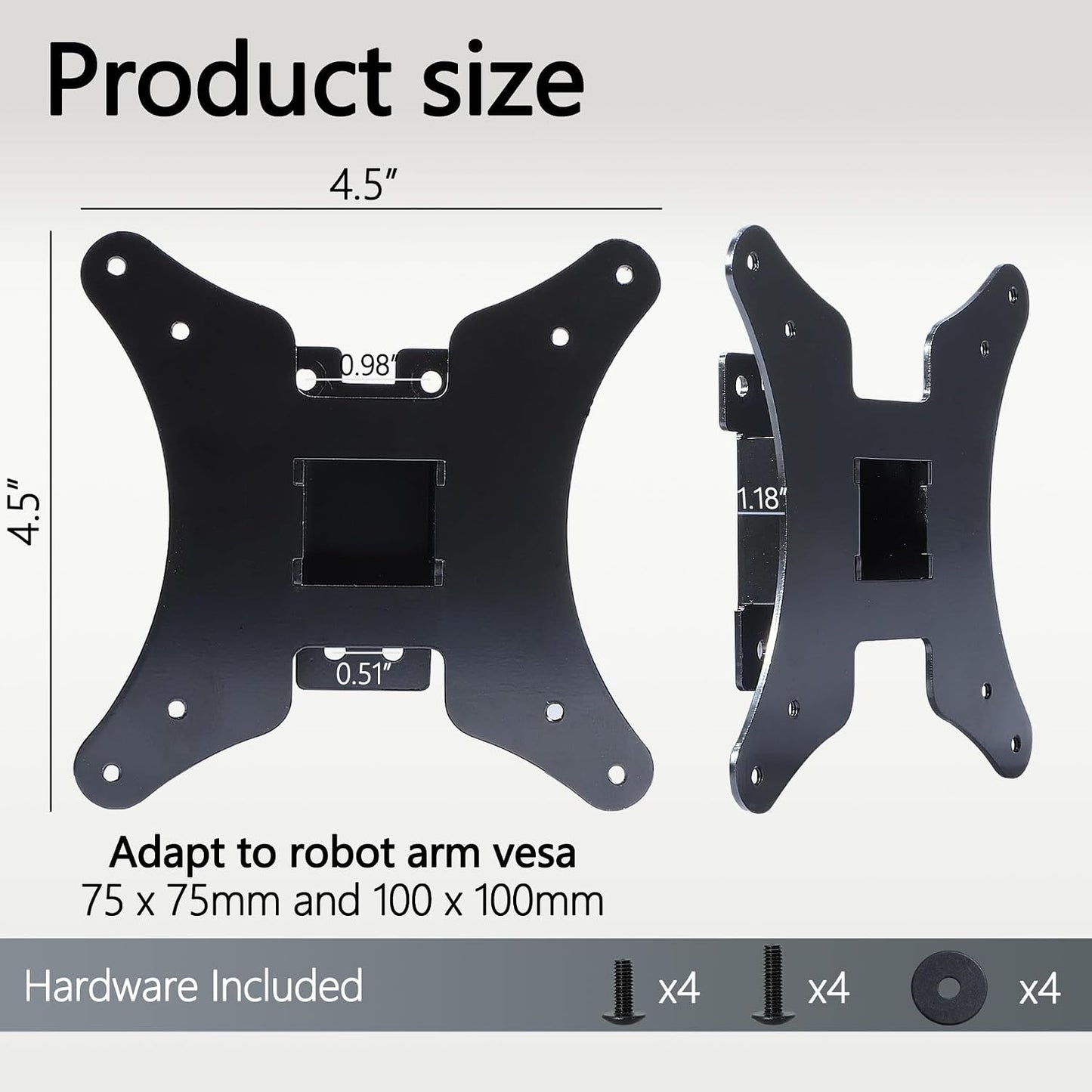 Yunquehe G8 34" G85SB, G85SD S34BG850SN, S34DG850SN, S34DG856SN) 75X75 100X100 Odyssey OLED VESA Mount Adapter
