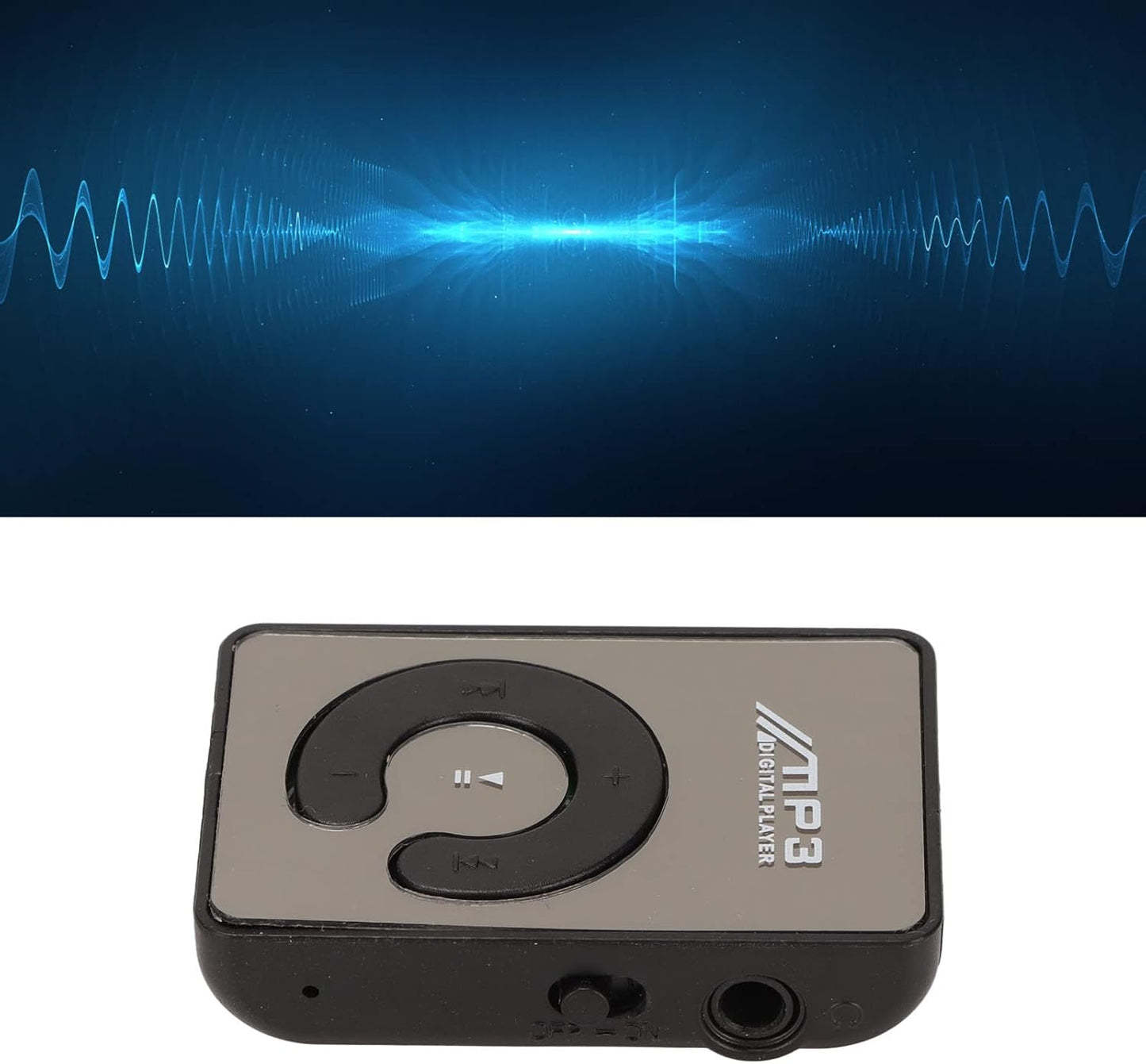 MP3 Player, Mini Music Player with Memory Card Slot, Portable HiFi Music Player, Back Clip Design, Lightweight, Ideal