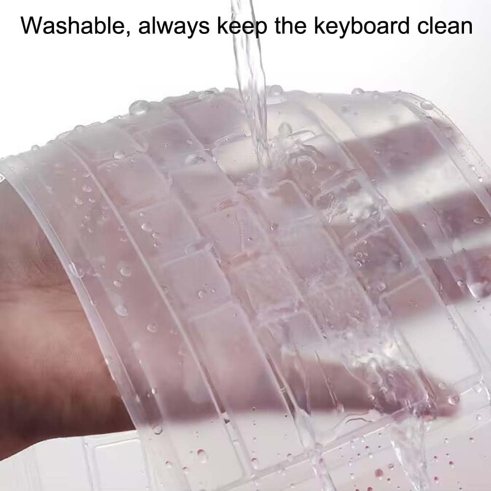 ANRACHEL 104/107 Universal Clear Desktop Computer Keyboard Protection Skin Protector Cover for PC Keys Standard
