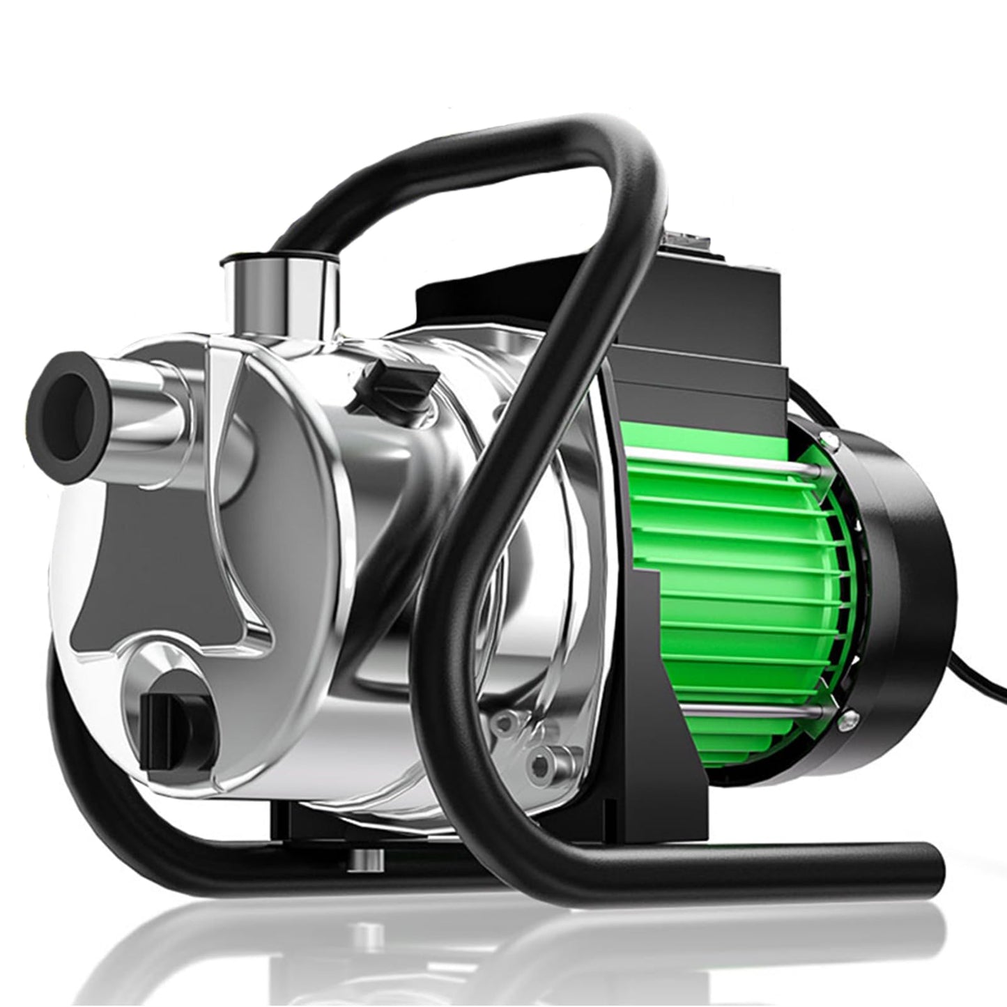 SHANGDA Water Transfer Pump Electric Shallow Well Pump 1.2HP 1200GPH for Lawn Garden Irrigation, Green
