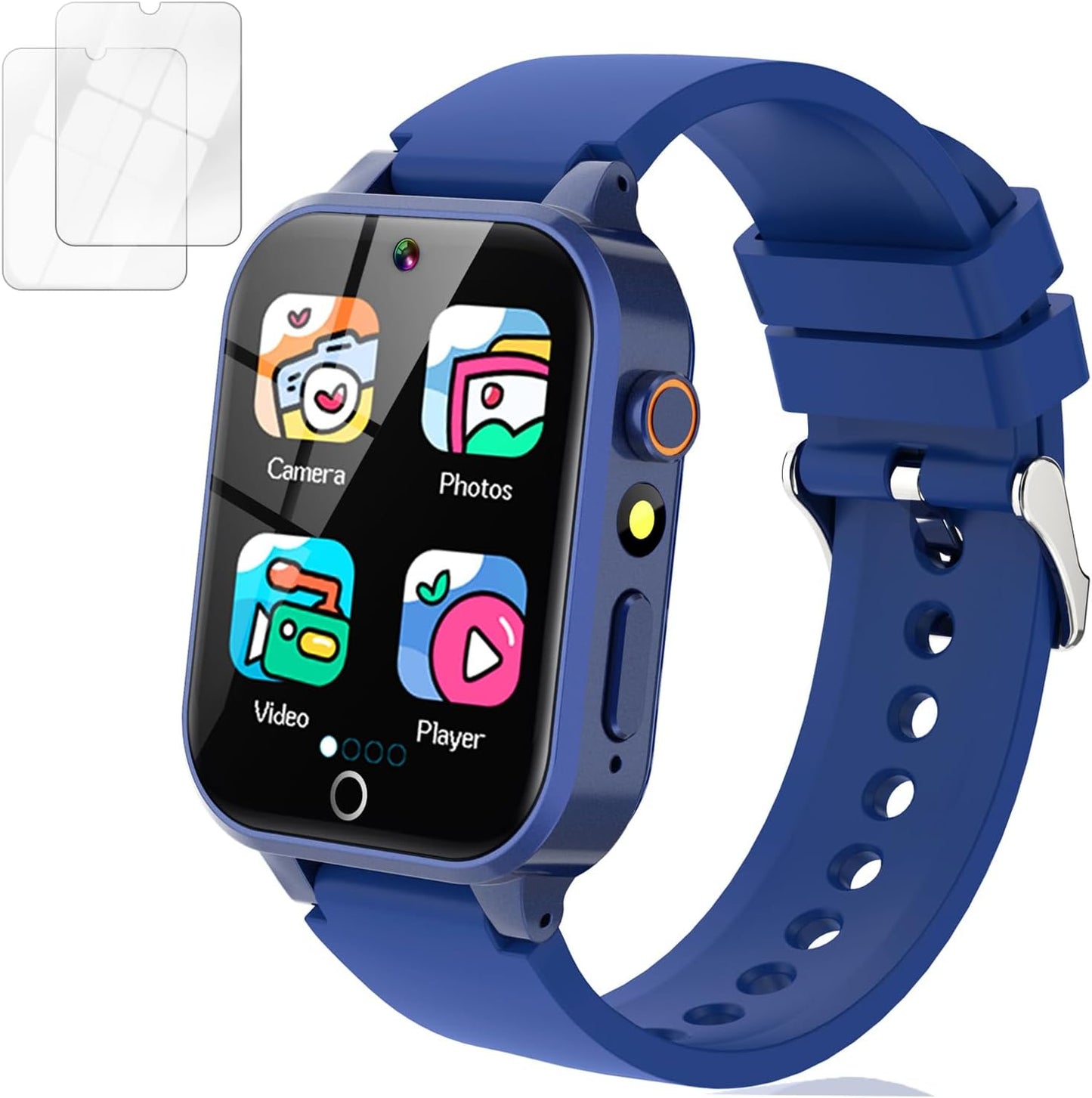 Vakzovy 39 MP3 5-12 Smart Watch for Kids with Puzzle Games HD Camera Player Audiobook Video Pedometer Habit Tracking