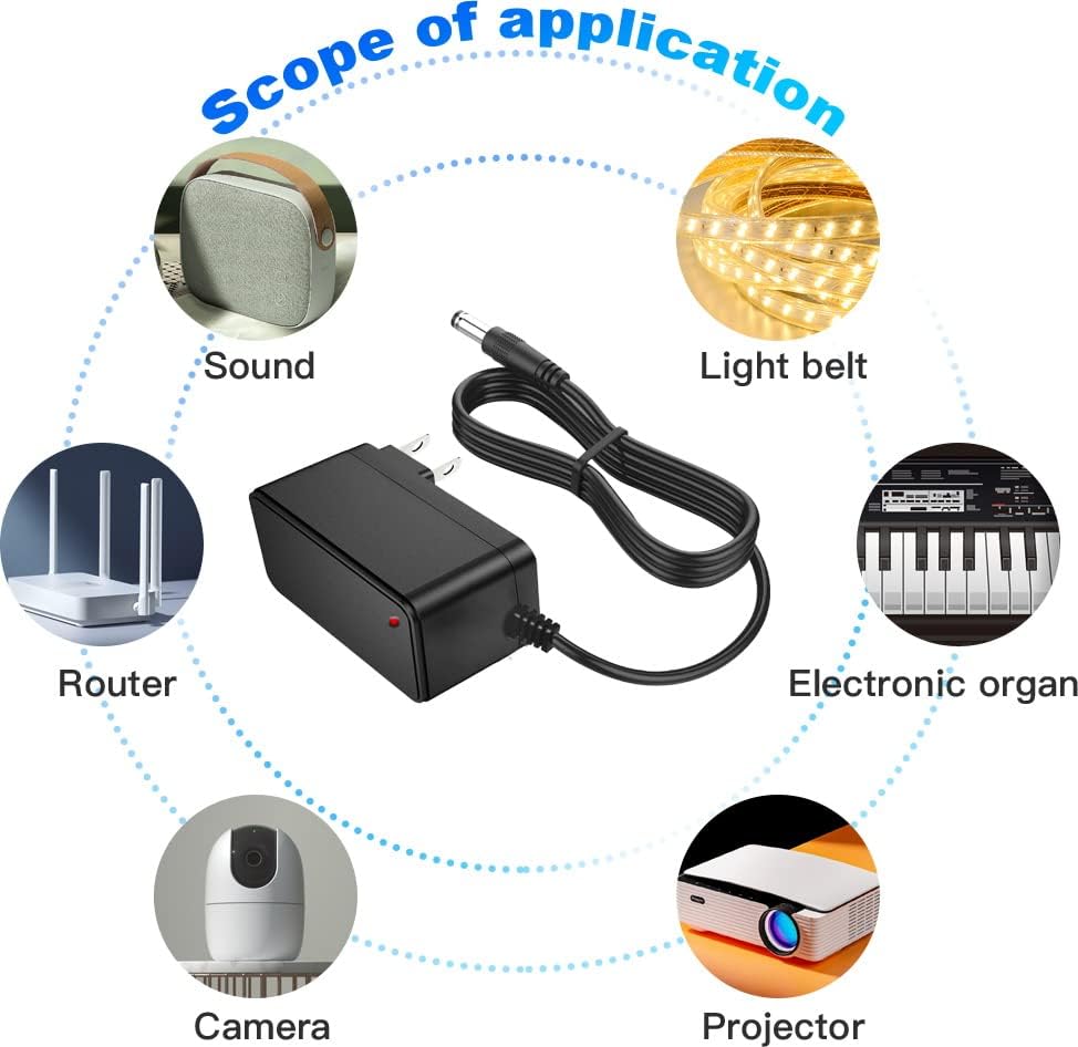MTDZKJG 3V 1A 100-240V 3Volt 3W 1000mA 500mA 5.5mmx 2.5mm/2.1mm DC Power Supply AC Adapter AC to DC Power Cord